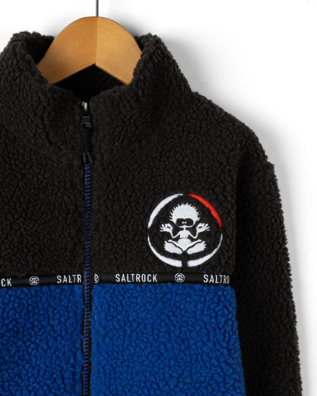 Wye 2 - Kids Zip Fleece - Grey/Blue - Image 2