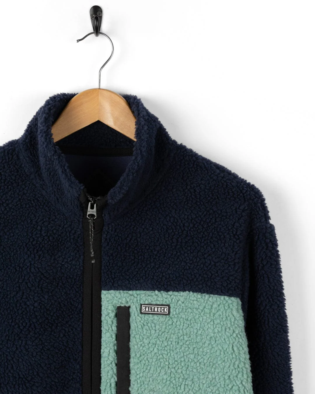 Wye - Mens Borg Zip Fleece - Blue - Image 10
