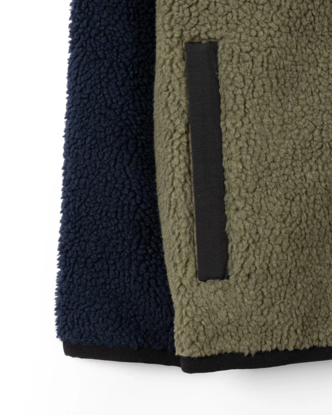 Wye - Mens Borg Zip Fleece - Blue - Image 11