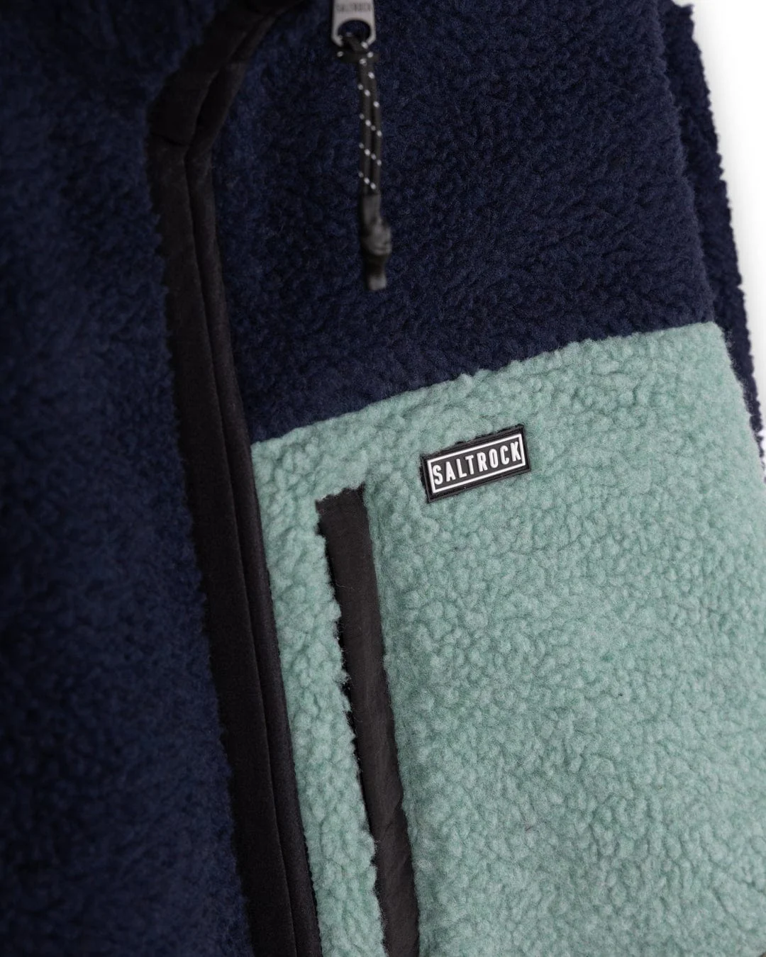 Wye - Mens Borg Zip Fleece - Blue - Image 13