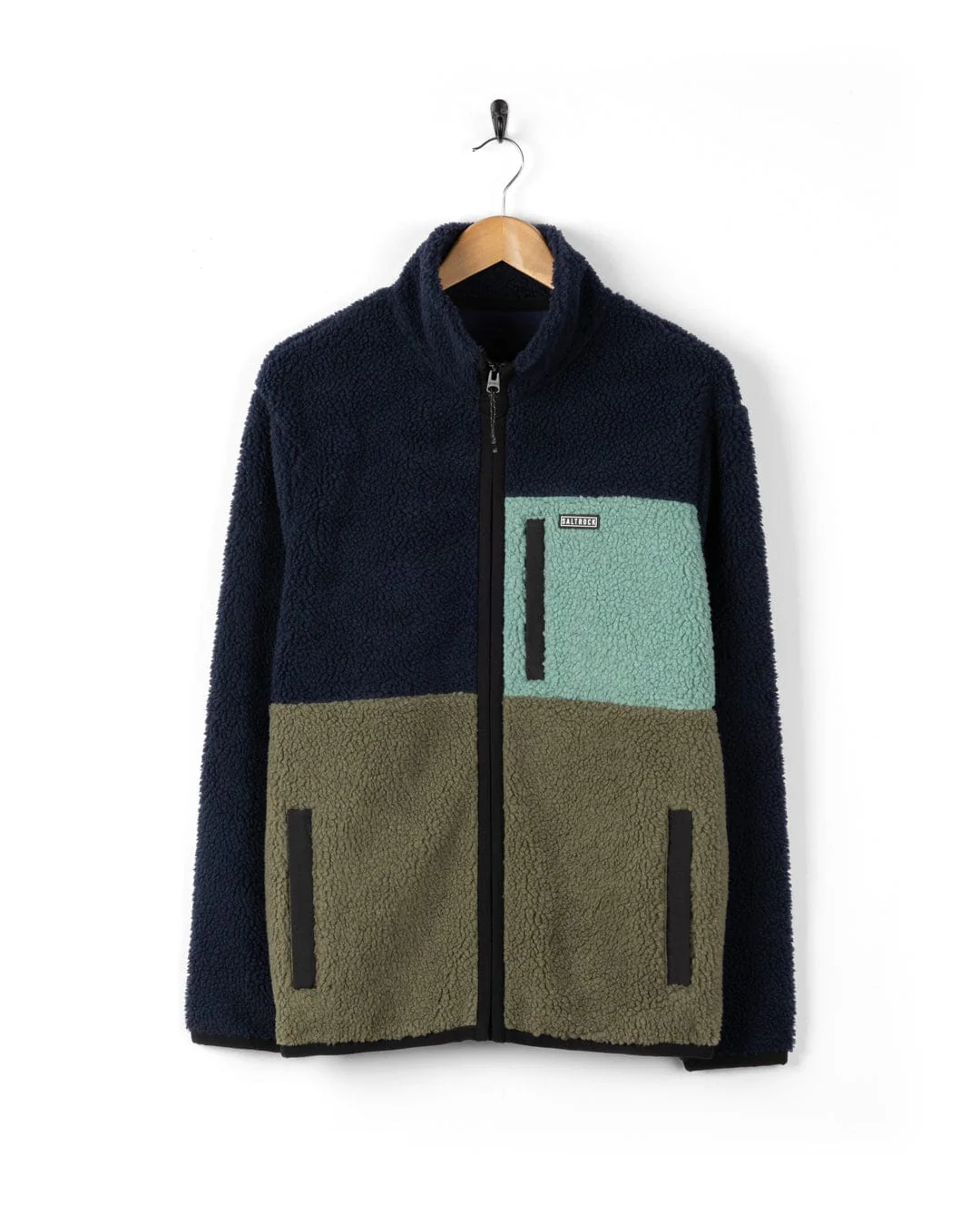 Wye - Mens Borg Zip Fleece - Blue - Image 9