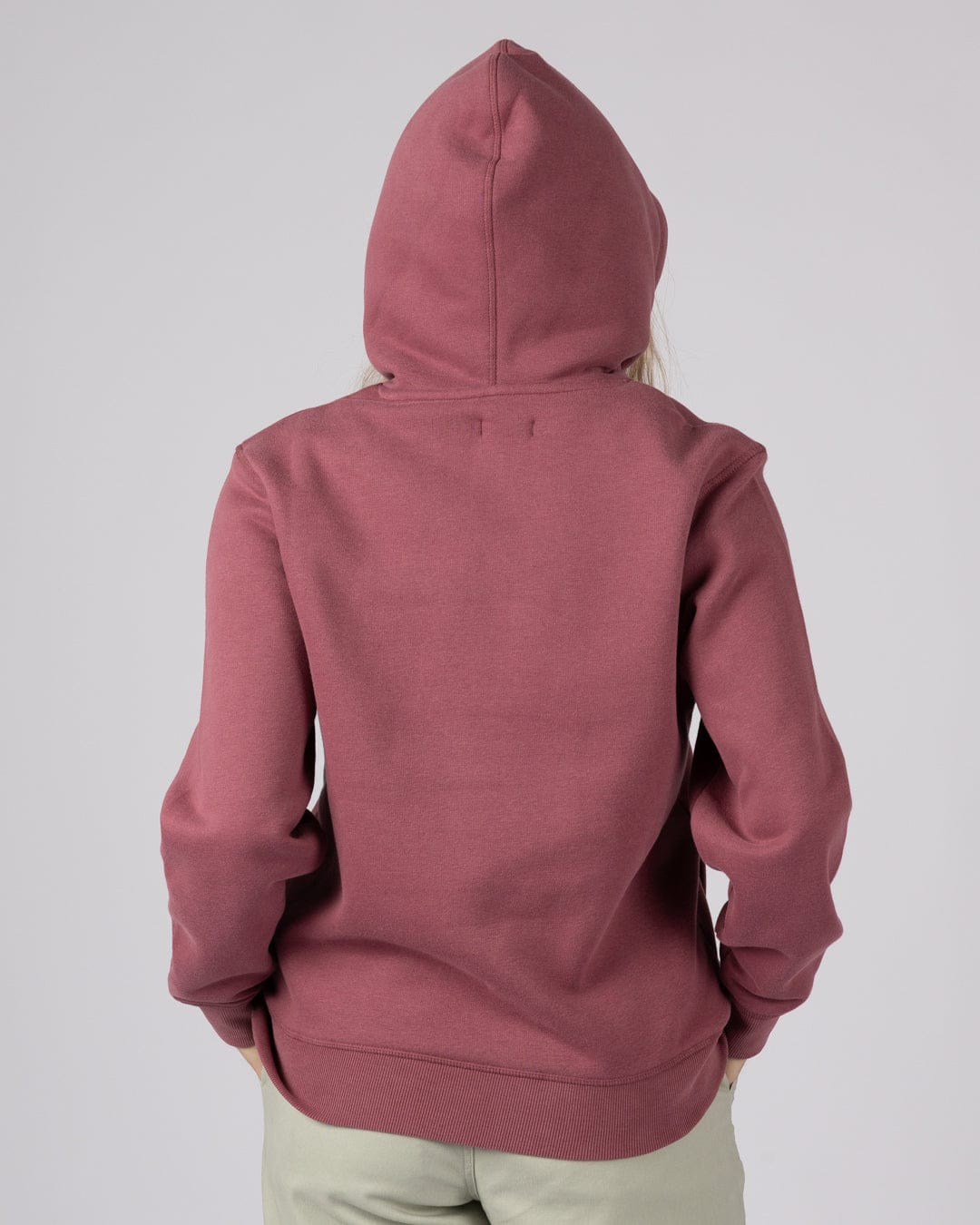 Yesterdays Youth - Womens Pop Hoodie - Dark Pink - Image 3