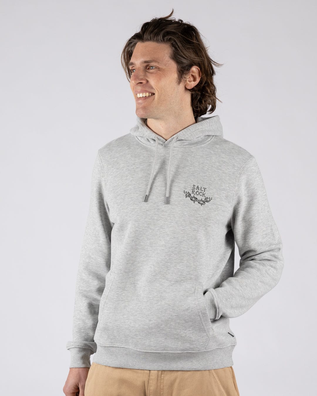 Yesterday's Youth - Mens Pop Hoodie - Grey - Image 3