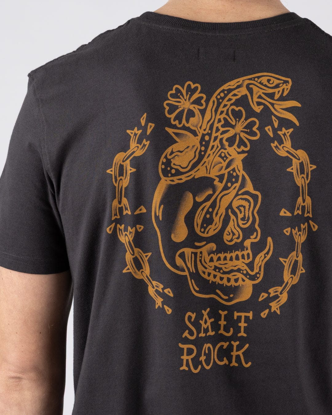 Yesterdays Youth - Mens Oversized Short Sleeve T-Shirt - Dark Grey - Image 2