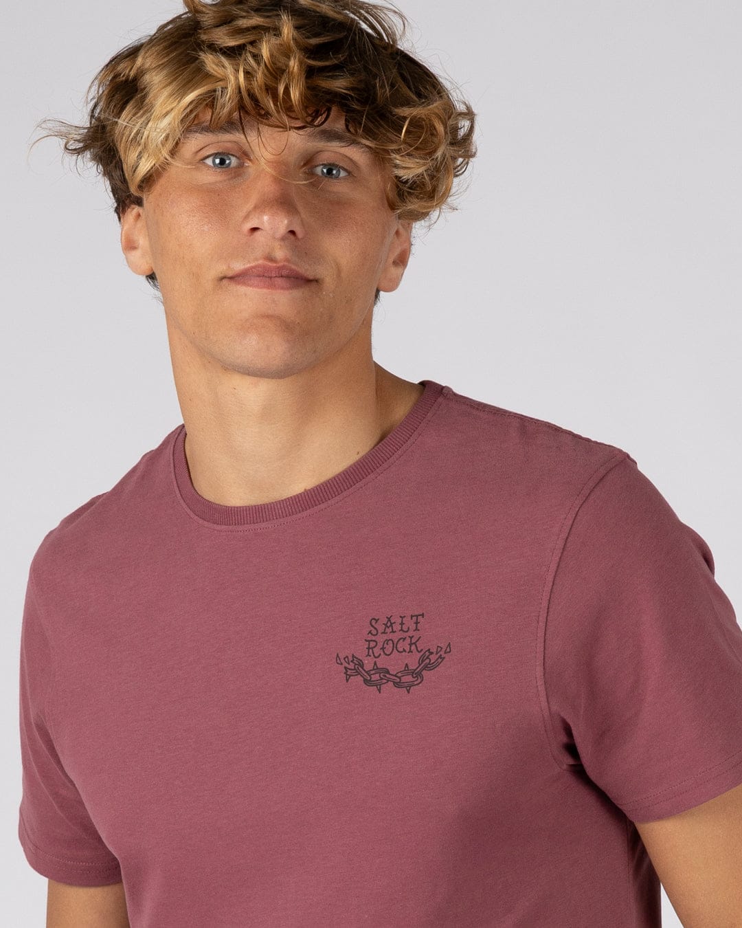 Yesterdays Youth - Mens Short Sleeve T-Shirt - Dark Pink - Image 4