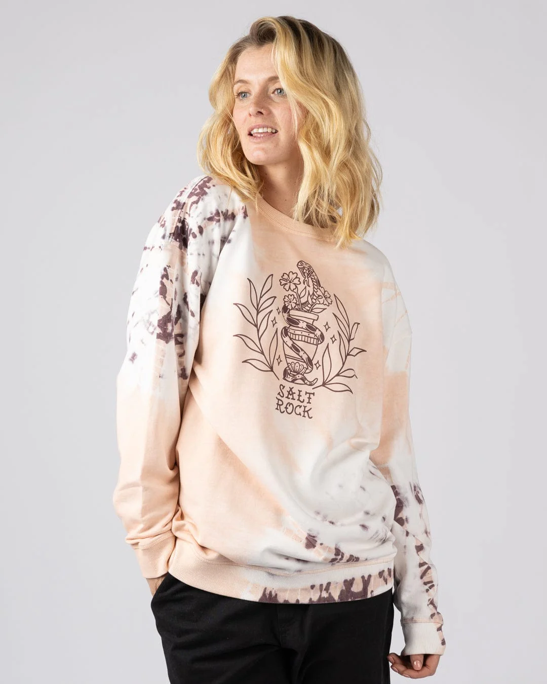 Yesterdays Youth - Womens Oversized Sweatshirt - Orange