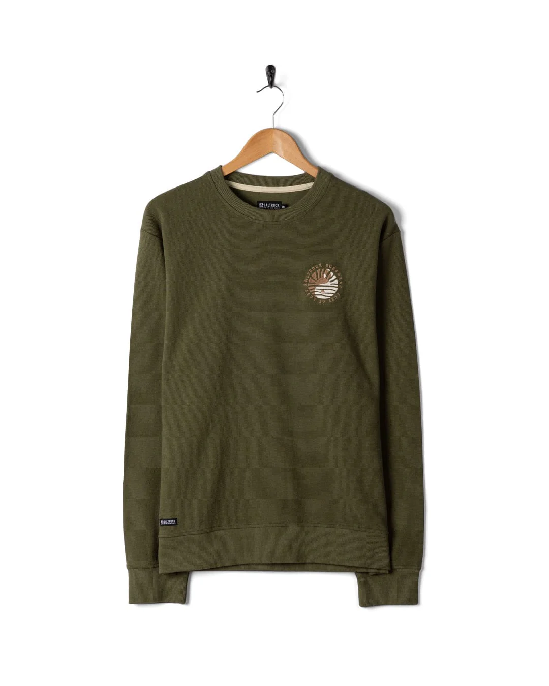 Yin Yang Sun - Mens Sweatshirt - Green - Image 3