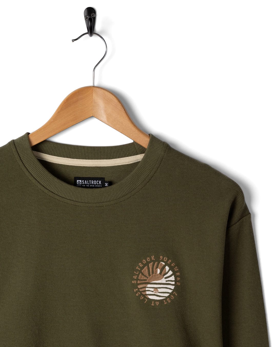 Yin Yang Sun - Mens Sweatshirt - Green - Image 5