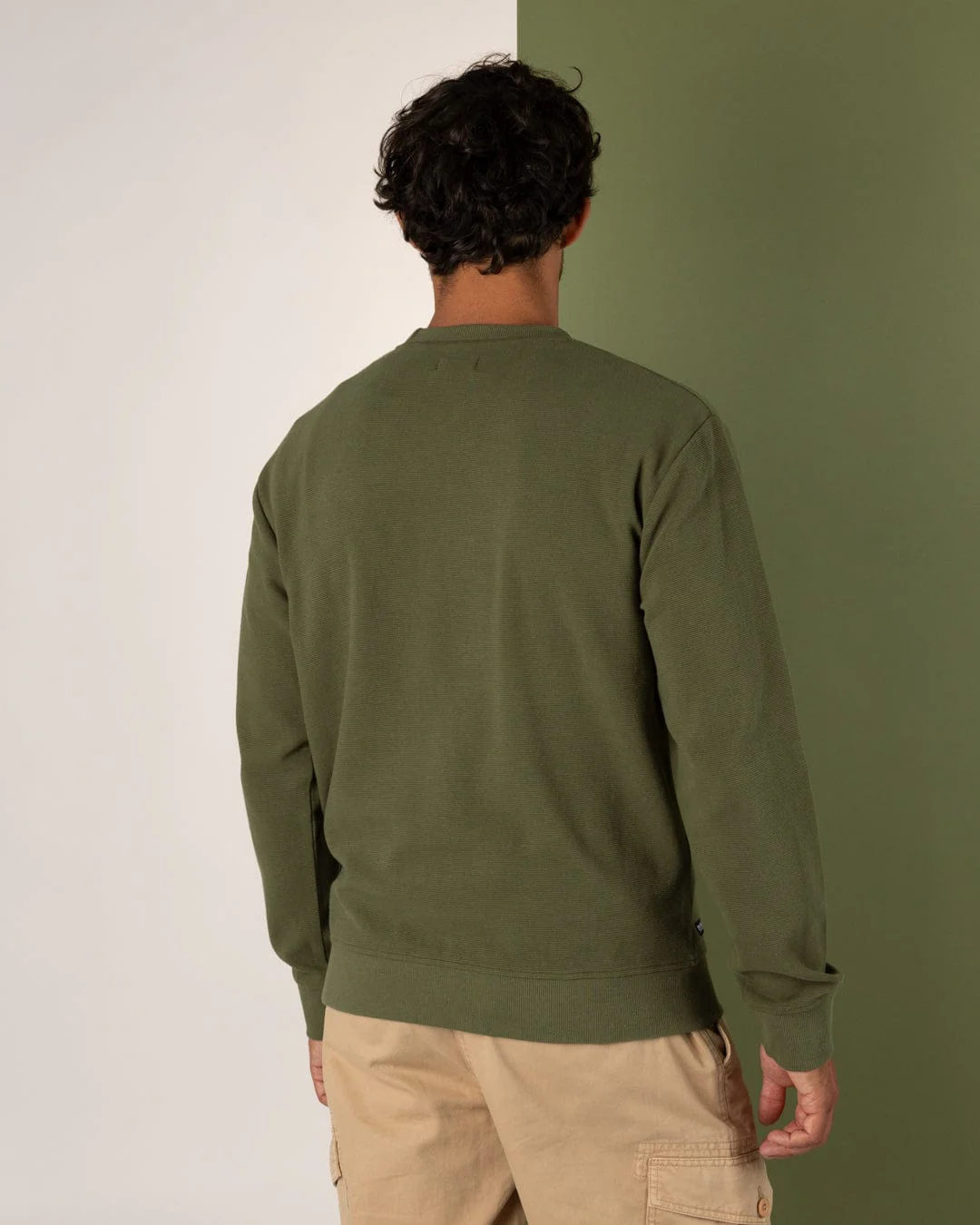 Yin Yang Sun - Mens Sweatshirt - Green - Image 6