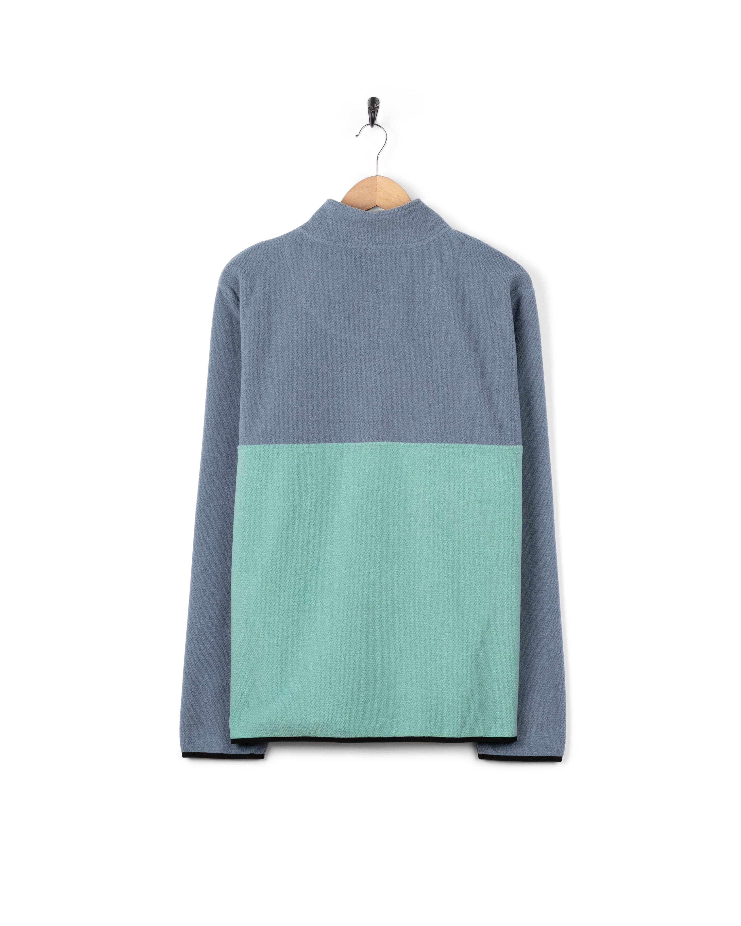 Zaki -  Mens 1/4 Neck Fleece - Blue - Image 8