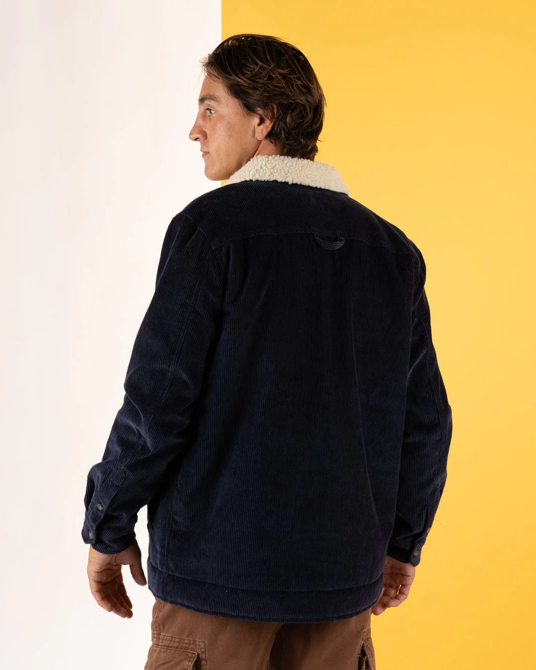 Zeke 2 - Mens Corduroy Shacket - Blue - Image 4